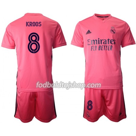 Real Madrid Toni Kroos 8 Børn Udebane Fodboldsæt 2020-21 S/S (+ Korte bukser)